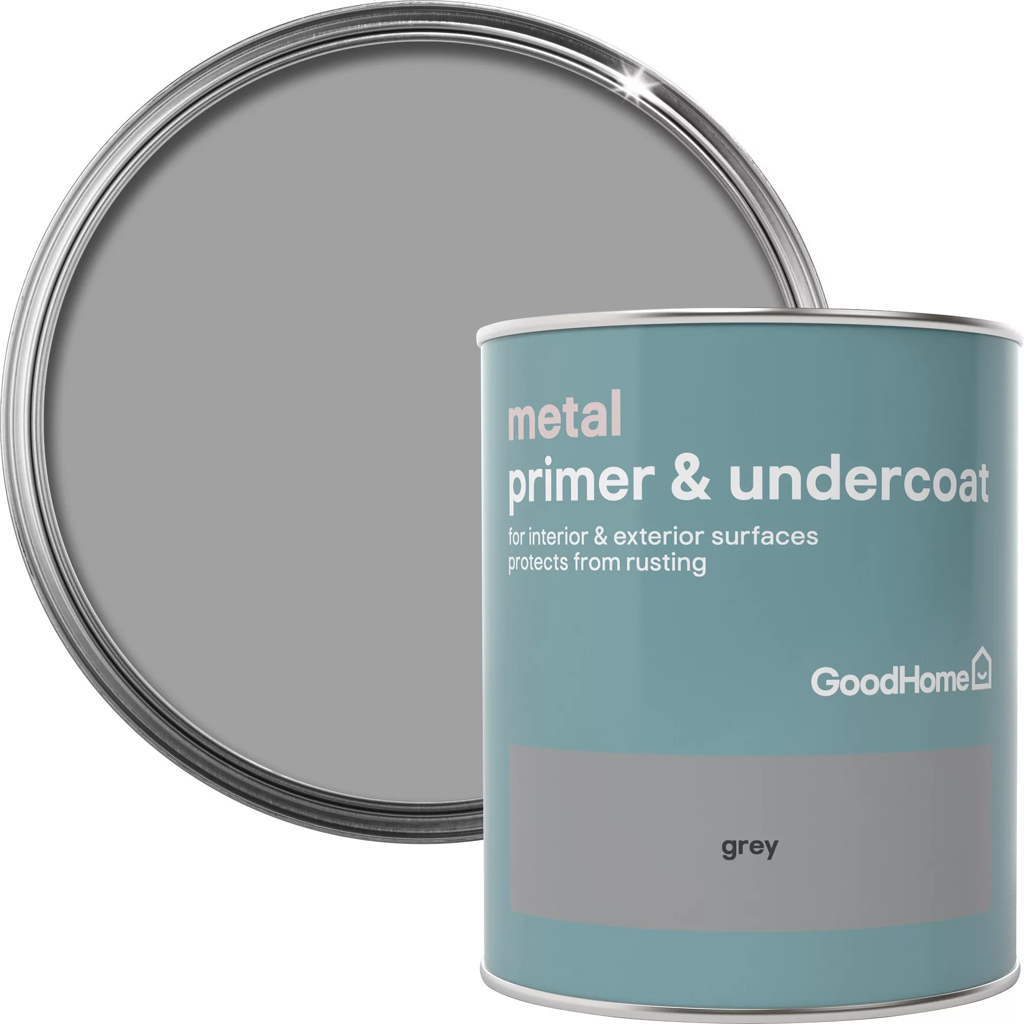 GoodHome Metal Grey Metal Primer & Undercoat, 750ml 4 GoodHome Metal Grey Metal Primer & Undercoat, 750ml - Image 2