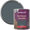 GoodHome Mid Grey Gloss Multi-surface Furniture Wood Varnish, 750ml