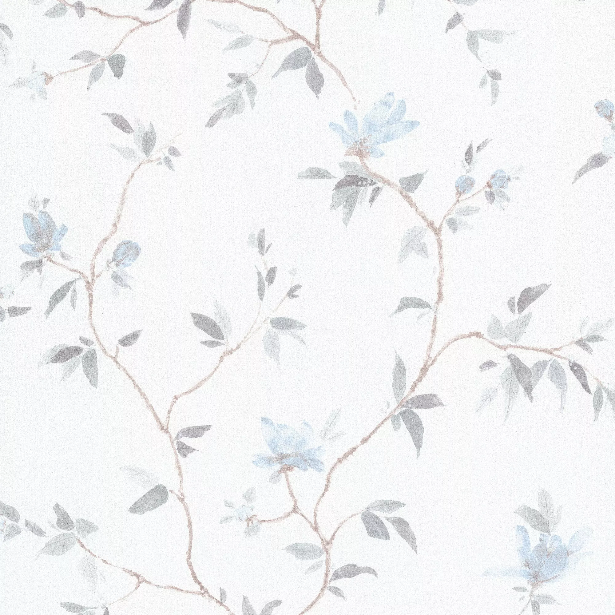 GoodHome Mugga Blue Floral Glitter Effect Textured Wallpaper 5 GoodHome Mugga Blue Floral Glitter Effect Textured Wallpaper - Image 3