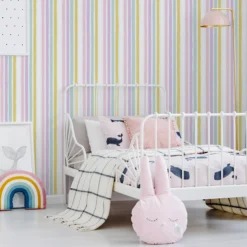 GoodHome Multi Striped Design Smooth Wallpaper -Trade Points goodhome multi striped design smooth wallpaper5059340446530 01i