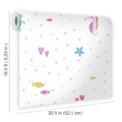 GoodHome Multi Underwater Theme Smooth Wallpaper -Trade Points goodhome multi underwater theme smooth wallpaper5011583532227 02t bq