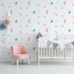 GoodHome Multi Underwater Theme Smooth Wallpaper -Trade Points goodhome multi underwater theme smooth wallpaper5011583532227 20i bq