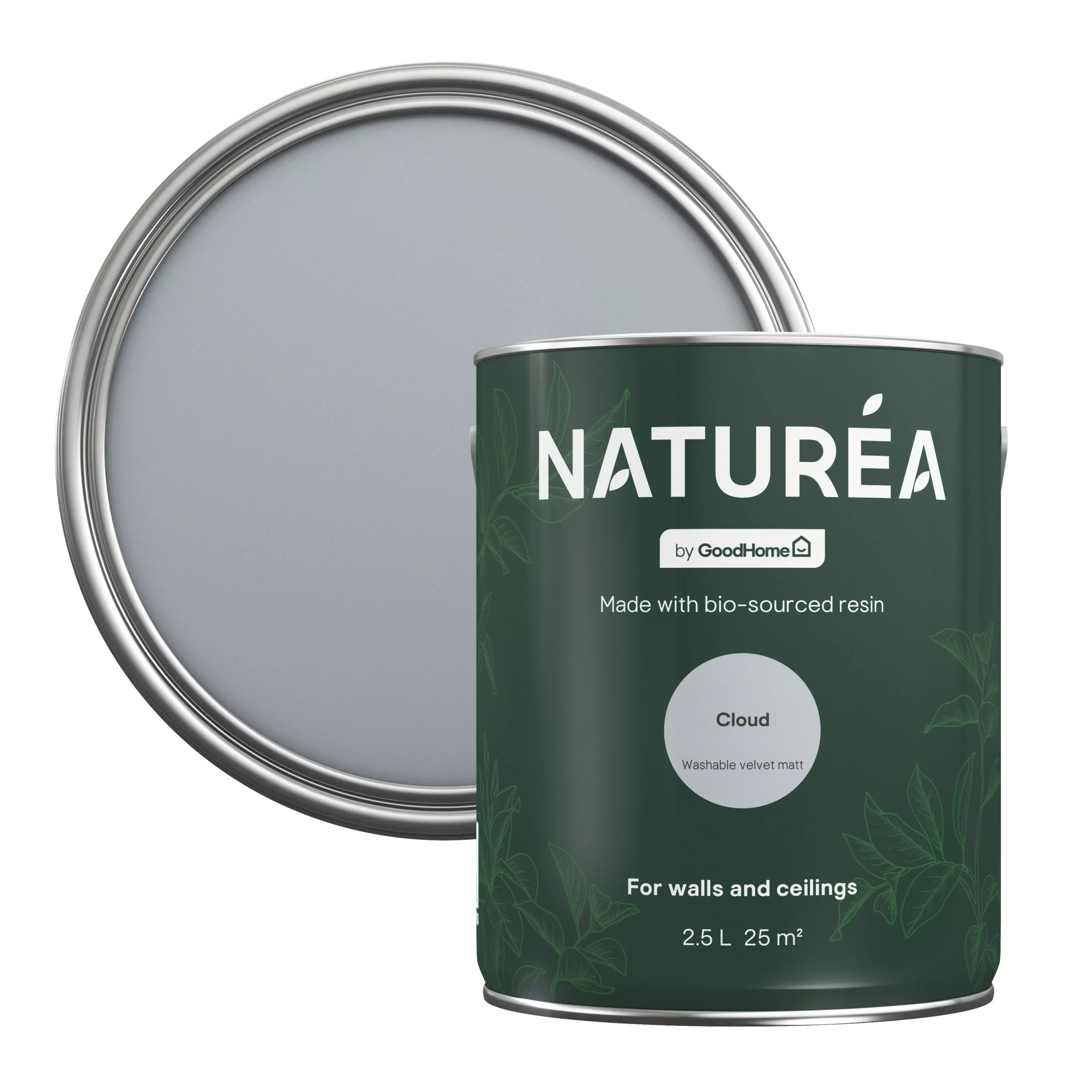 GoodHome Naturéa Cloud Velvet Matt Emulsion Paint, 2.5L 3 GoodHome Naturéa Cloud Velvet Matt Emulsion Paint, 2.5L