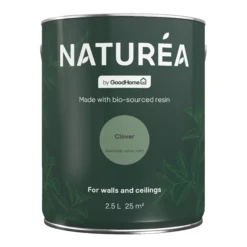 GoodHome Naturéa Clover Velvet Matt Emulsion Paint, 2.5L -Trade Points goodhome naturea clover velvet matt emulsion paint 2 5l5059340274133 02c