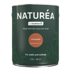 GoodHome Naturéa Crocosmia Velvet Matt Emulsion Paint, 2.5L -Trade Points goodhome naturea crocosmia velvet matt emulsion paint 2 5l5059340273990 02c