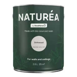 GoodHome Naturéa Driftwood Velvet Matt Emulsion Paint, 2.5L -Trade Points goodhome naturea driftwood velvet matt emulsion paint 2 5l5059340274058 02c