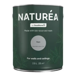 GoodHome Naturéa Rain Velvet Matt Wall Paint, 2.5L -Trade Points goodhome naturea rain velvet matt wall paint 2 5l5059340274171 02c