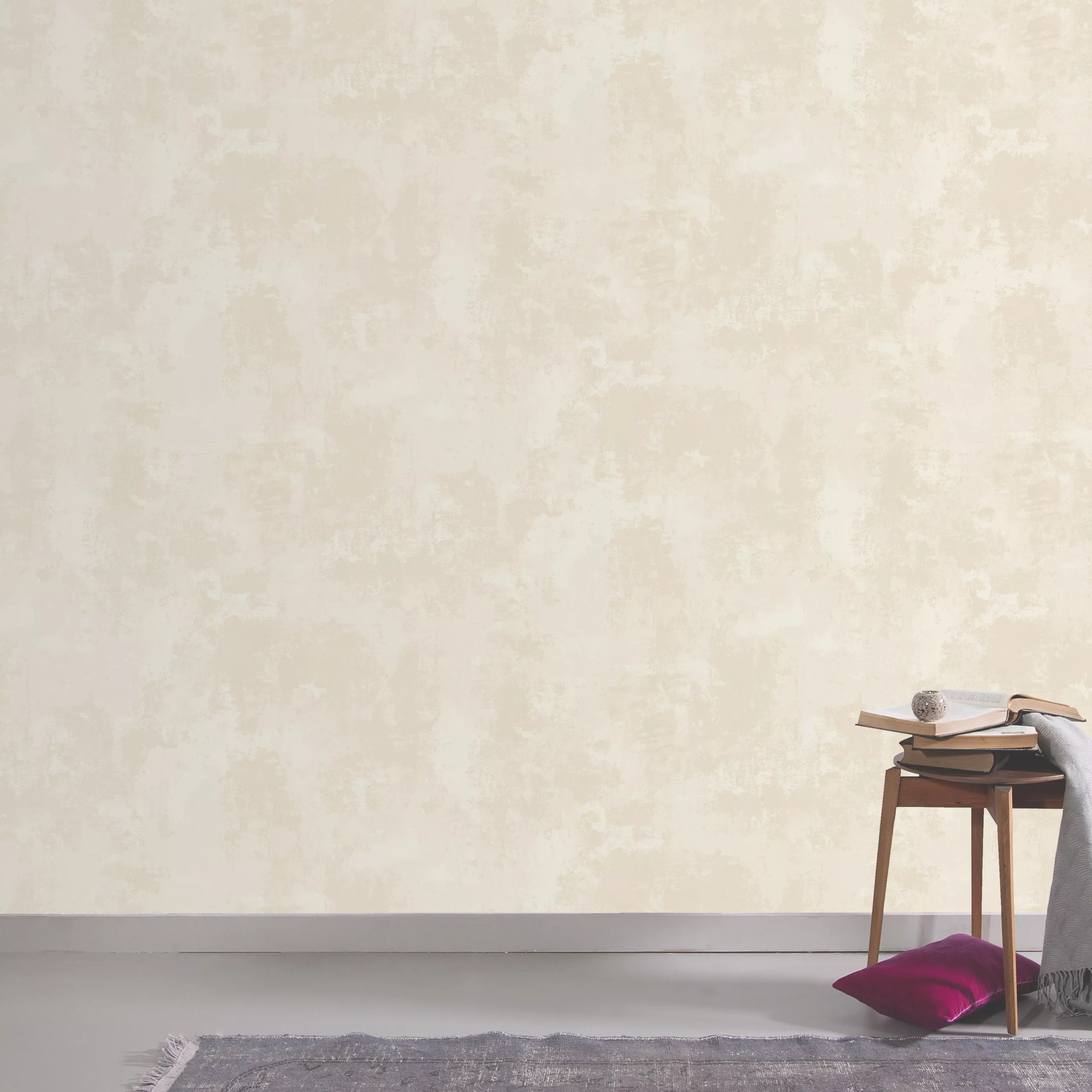 GoodHome Omey Beige Distressed Effect Textured Wallpaper 6 GoodHome Omey Beige Distressed Effect Textured Wallpaper - Image 4