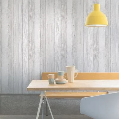 GoodHome Ordsall Grey Wood Effect Smooth Wallpaper 4 GoodHome Ordsall Grey Wood Effect Smooth Wallpaper - Image 2