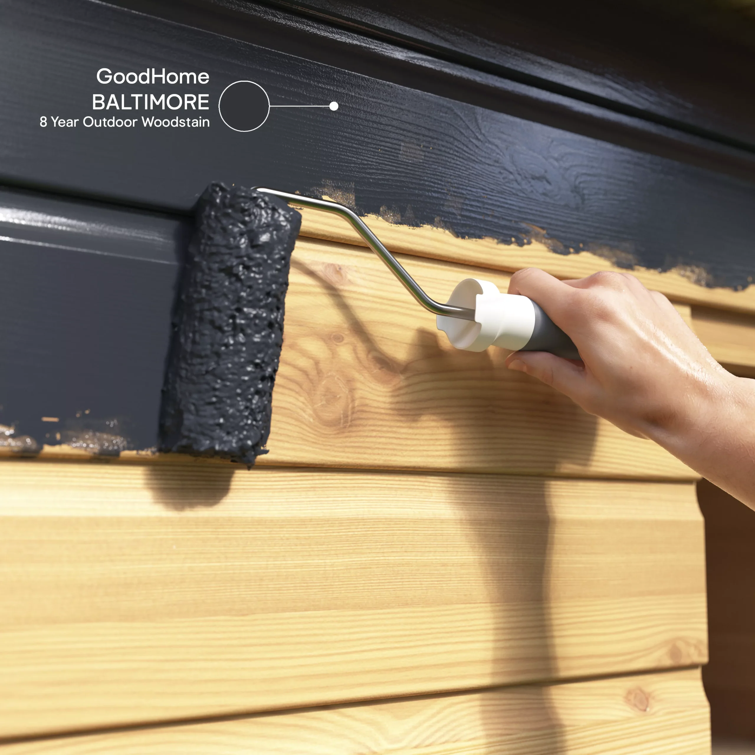 GoodHome Outdoor Baltimore Satin Quick Dry Wood Stain, 2.5L 7 GoodHome Outdoor Baltimore Satin Quick Dry Wood Stain, 2.5L - Image 5