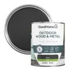 GoodHome Outdoor Black Satinwood Multi-surface Paint, 750ml -Trade Points goodhome outdoor black satinwood multi surface paint 750ml5059340296869 21c