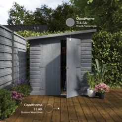 GoodHome Outdoor Dark Oak Satin Quick Dry Wood Stain, 2.5L 11 GoodHome Outdoor Dark Oak Satin Quick Dry Wood Stain, 2.5L -Trade Points goodhome outdoor dark oak satin quick dry wood stain 2 5l5059340297460 19i EN 2022