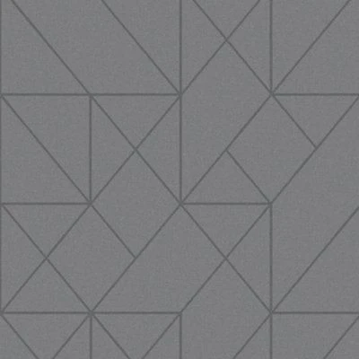 GoodHome Patula Dark Grey Geometric Ridged Effect Textured Wallpaper 5 GoodHome Patula Dark Grey Geometric Ridged Effect Textured Wallpaper - Image 3