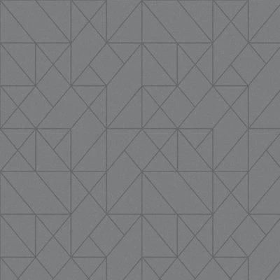 GoodHome Patula Dark Grey Geometric Ridged Effect Textured Wallpaper 4 GoodHome Patula Dark Grey Geometric Ridged Effect Textured Wallpaper - Image 2