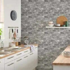 GoodHome Pernay Grey Brick Glitter Effect Textured Wallpaper 19 GoodHome Pernay Grey Brick Glitter Effect Textured Wallpaper -Trade Points goodhome pernay grey brick glitter effect textured wallpaper3663602559672 01i