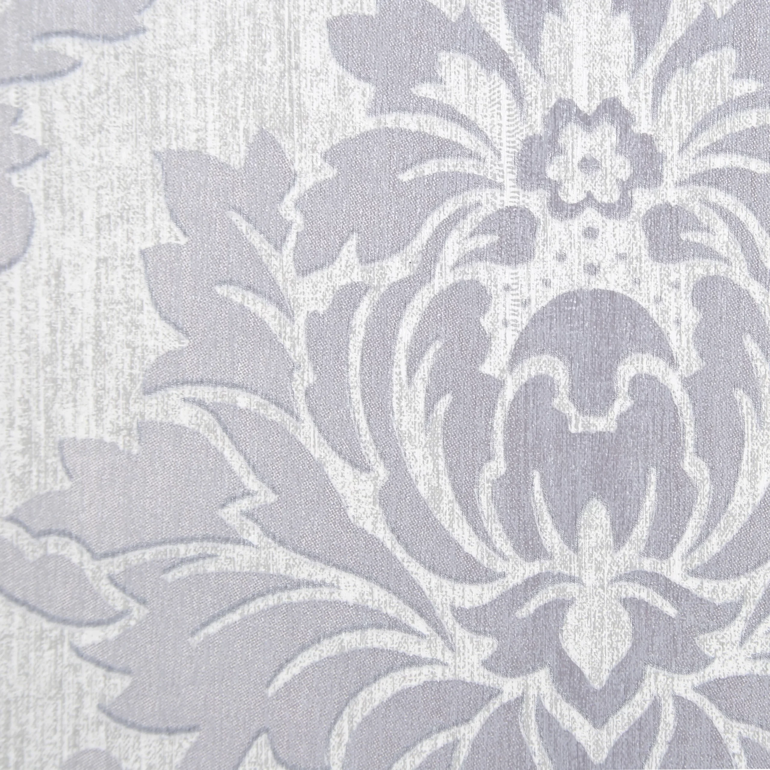 GoodHome Phacelia Grey Damask Textured Wallpaper 6 GoodHome Phacelia Grey Damask Textured Wallpaper - Image 4