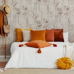 GoodHome Pio Cream & Red Floral Textured Wallpaper -Trade Points goodhome pio cream red floral textured wallpaper5397007220063 21i