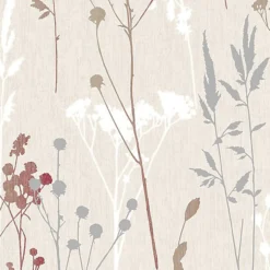GoodHome Pio Cream & Red Floral Textured Wallpaper -Trade Points goodhome pio cream red floral textured wallpaper5397007220063 37c