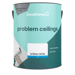 GoodHome Problem Ceiling Brilliant White Matt Emulsion Paint, 5L 5 GoodHome Problem Ceiling Brilliant White Matt Emulsion Paint, 5L -Trade Points goodhome problem ceiling brilliant white matt emulsion paint 5l5059340271484 02c