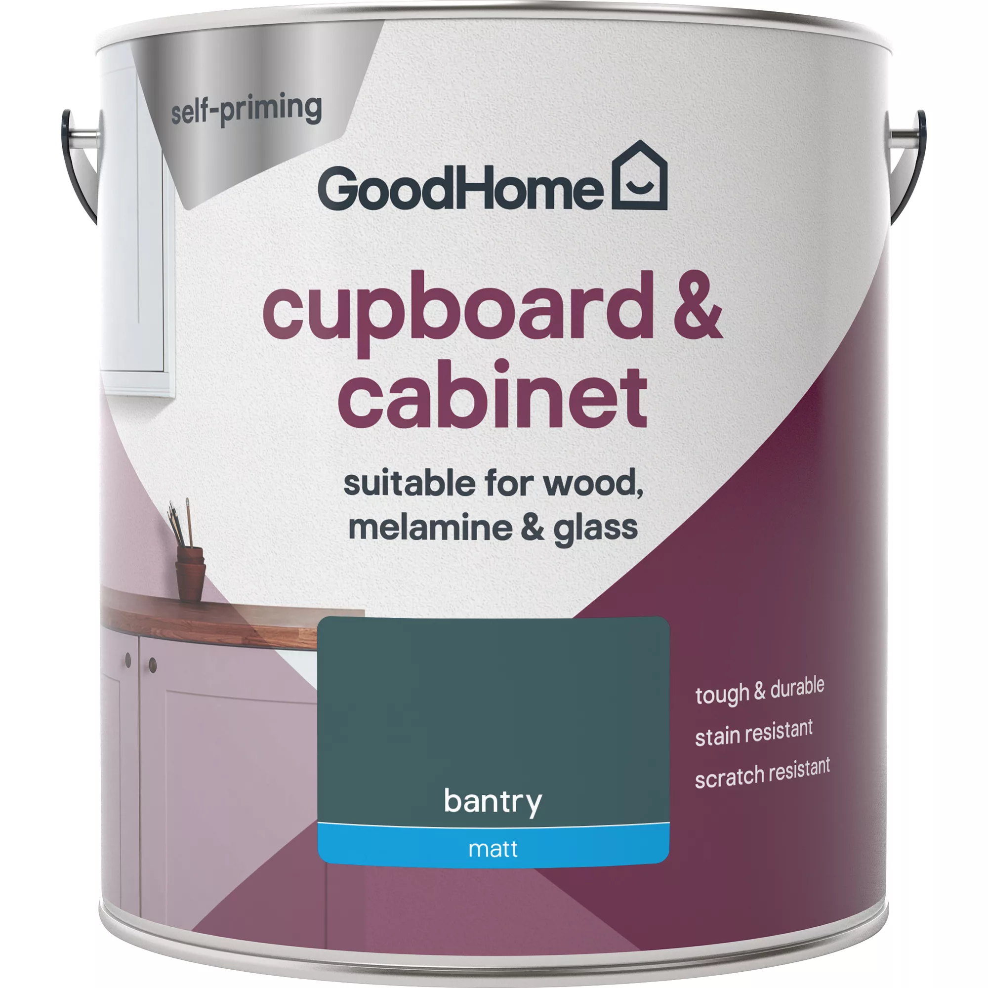 GoodHome Renovation Bantry Matt Cupboard & Cabinet Paint, 2L 4 GoodHome Renovation Bantry Matt Cupboard & Cabinet Paint, 2L - Image 2