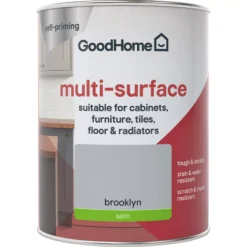 GoodHome Renovation Brooklyn Satinwood Multi-surface Paint, 750ml 9 GoodHome Renovation Brooklyn Satinwood Multi-surface Paint, 750ml -Trade Points goodhome renovation brooklyn satinwood multi surface paint 750ml5059340288024 02c