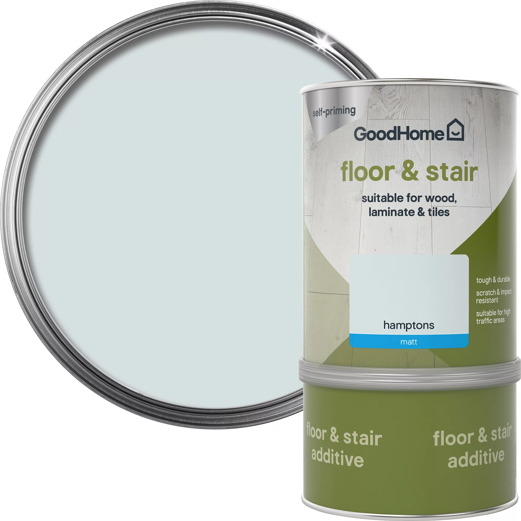 GoodHome Renovation Hamptons Matt Floor & Stair Paint, 750ml 2 GoodHome Renovation Hamptons Matt Floor & Stair Paint, 750ml