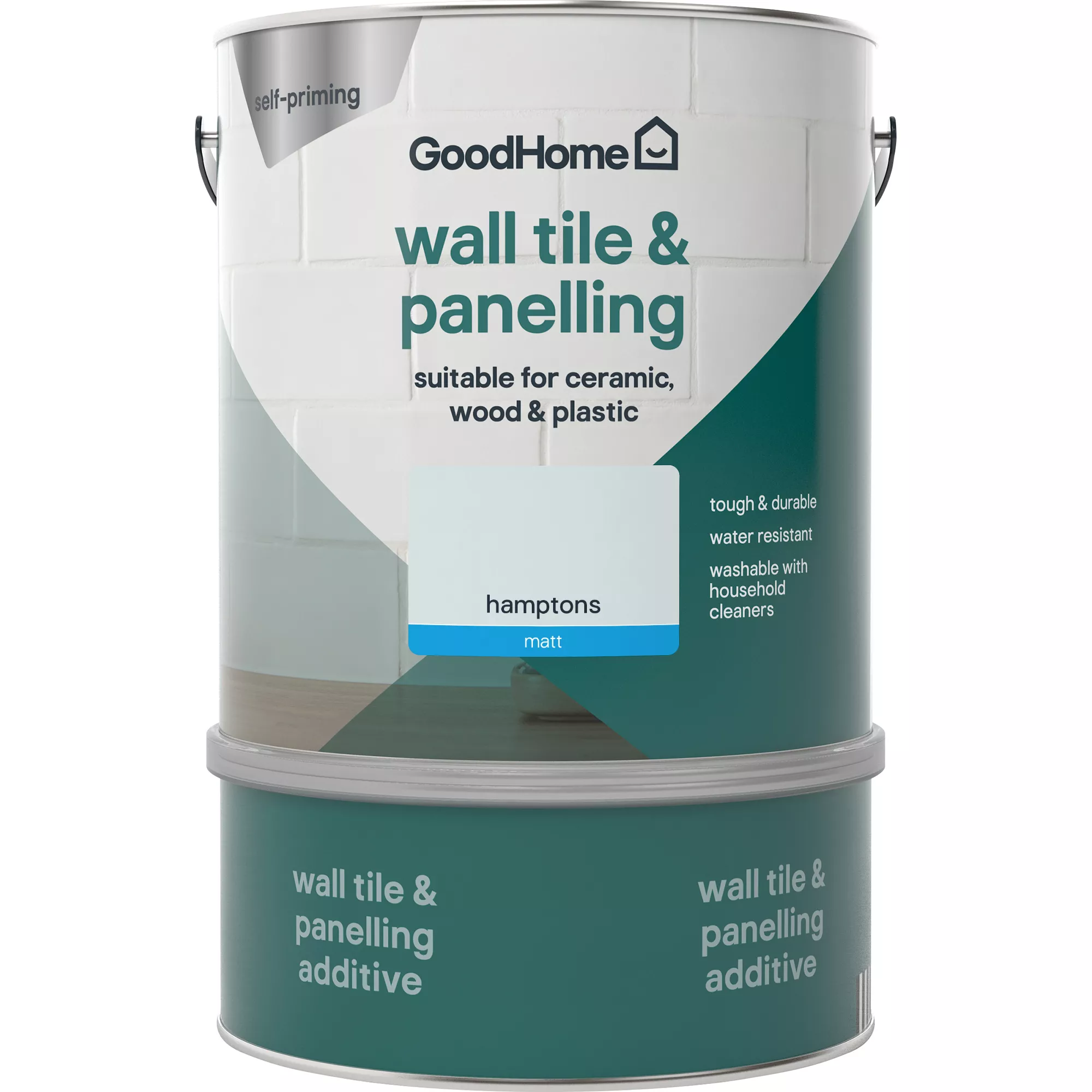 GoodHome Renovation Hamptons Matt Wall Tile & Panelling Paint, 2L 4 GoodHome Renovation Hamptons Matt Wall Tile & Panelling Paint, 2L - Image 2