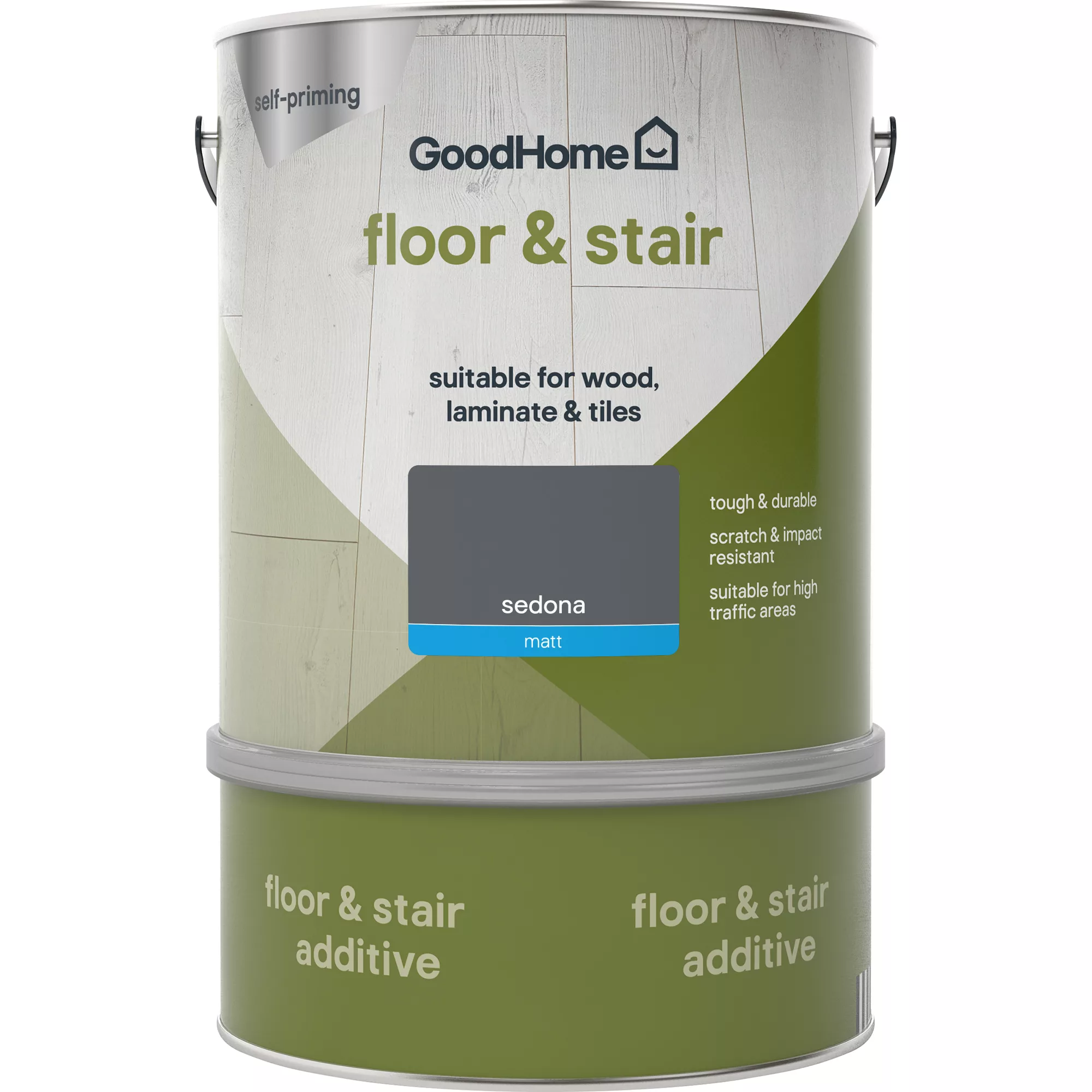 GoodHome Renovation Sedona Matt Floor & Stair Paint, 2L 4 GoodHome Renovation Sedona Matt Floor & Stair Paint, 2L - Image 2