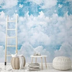 GoodHome Rowton Pale Blue Cloud Matt Mural 11 GoodHome Rowton Pale Blue Cloud Matt Mural -Trade Points goodhome rowton pale blue cloud matt mural5059340410371 01i