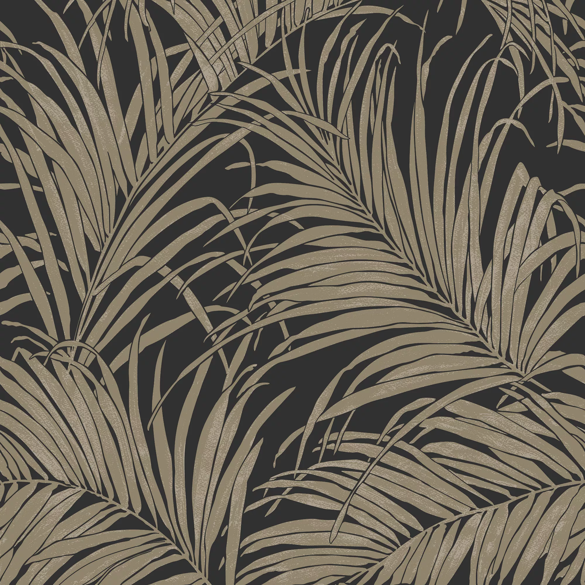 GoodHome Sardon Black & White Metallic Effect Palm Leaves Textured Wallpaper 3 GoodHome Sardon Black & White Metallic Effect Palm Leaves Textured Wallpaper