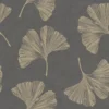GoodHome Selen Grey Gingko Leaves Metallic Effect Textured Wallpaper 2 GoodHome Selen Grey Gingko Leaves Metallic Effect Textured Wallpaper -Trade Points goodhome selen grey gingko leaves metallic effect textured wallpaper5059340410807 36c