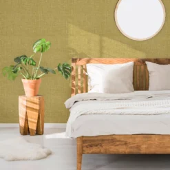 GoodHome Shung Ochre Woven Effect Textured Wallpaper 8 GoodHome Shung Ochre Woven Effect Textured Wallpaper -Trade Points goodhome shung ochre woven effect textured wallpaper5059340410852 21i