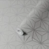 GoodHome Tattenhall Grey Geometric Metallic Effect Textured Wallpaper 2 GoodHome Tattenhall Grey Geometric Metallic Effect Textured Wallpaper -Trade Points goodhome tattenhall grey geometric metallic effect textured wallpaper5059340410630 01c