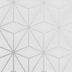 GoodHome Tattenhall Grey Geometric Metallic Effect Textured Wallpaper -Trade Points goodhome tattenhall grey geometric metallic effect textured wallpaper5059340410630 37c