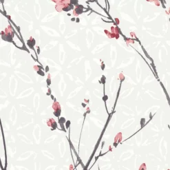 GoodHome Teff Pink Floral Textured Wallpaper -Trade Points goodhome teff pink floral textured wallpaper3663602561385 37c