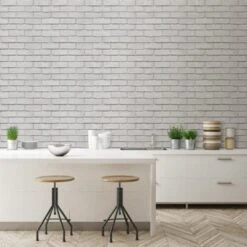 GoodHome Thedden Off White Brick Effect Textured Wallpaper 10 GoodHome Thedden Off White Brick Effect Textured Wallpaper -Trade Points goodhome thedden off white brick effect textured wallpaper5059340410678 01i
