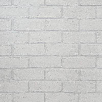 GoodHome Thedden Off White Brick Effect Textured Wallpaper 5 GoodHome Thedden Off White Brick Effect Textured Wallpaper - Image 3