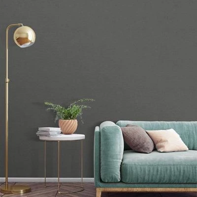 GoodHome Tille Dark Grey Woven Effect Textured Wallpaper 5 GoodHome Tille Dark Grey Woven Effect Textured Wallpaper - Image 3