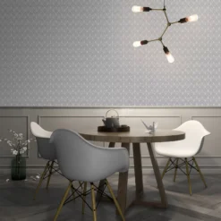 GoodHome Tiverton Grey Geometric Silver Effect Textured Wallpaper 7 GoodHome Tiverton Grey Geometric Silver Effect Textured Wallpaper -Trade Points goodhome tiverton grey geometric silver effect textured wallpaper5059340410401 01i