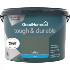 GoodHome Tough & Durable Ballina Matt Emulsion Paint, 2.5L 10 GoodHome Tough & Durable Ballina Matt Emulsion Paint, 2.5L -Trade Points goodhome tough durable ballina matt emulsion paint 2 5l5059340273129 02c