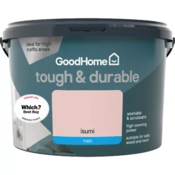 GoodHome Tough & Durable Isumi Matt Emulsion Paint, 2.5L -Trade Points goodhome tough durable isumi matt emulsion paint 2 5l5059340273181 02c