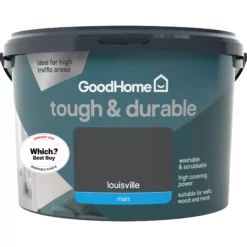 GoodHome Tough & Durable Louisville Matt Emulsion Paint, 2.5L -Trade Points goodhome tough durable louisville matt emulsion paint 2 5l5059340273075 02c