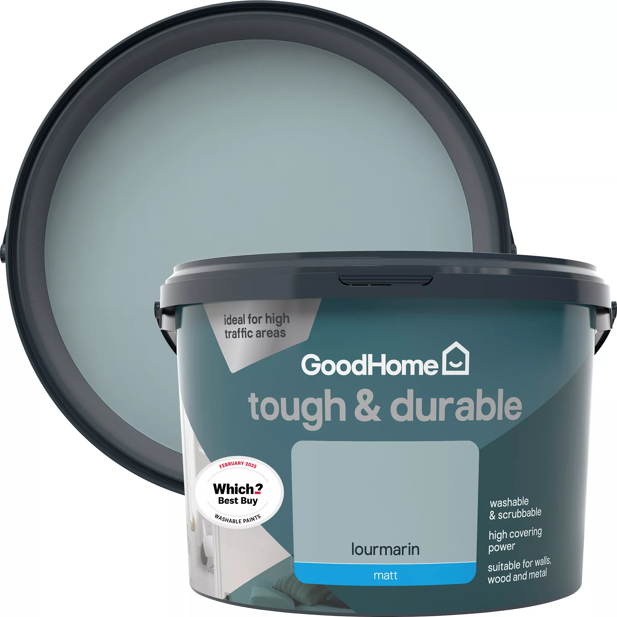 GoodHome Tough & Durable Lourmarin Matt Emulsion Paint, 2.5L 3 GoodHome Tough & Durable Lourmarin Matt Emulsion Paint, 2.5L