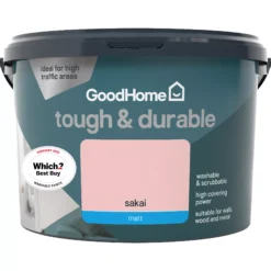 GoodHome Tough & Durable Sakai Matt Emulsion Paint, 2.5L 9 GoodHome Tough & Durable Sakai Matt Emulsion Paint, 2.5L -Trade Points goodhome tough durable sakai matt emulsion paint 2 5l5059340273068 02c
