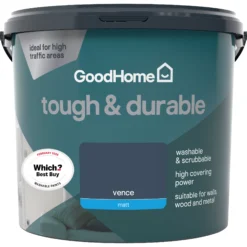 GoodHome Tough & Durable Vence Matt Emulsion Paint, 5L -Trade Points goodhome tough durable vence matt emulsion paint 5l5059340273242 02c