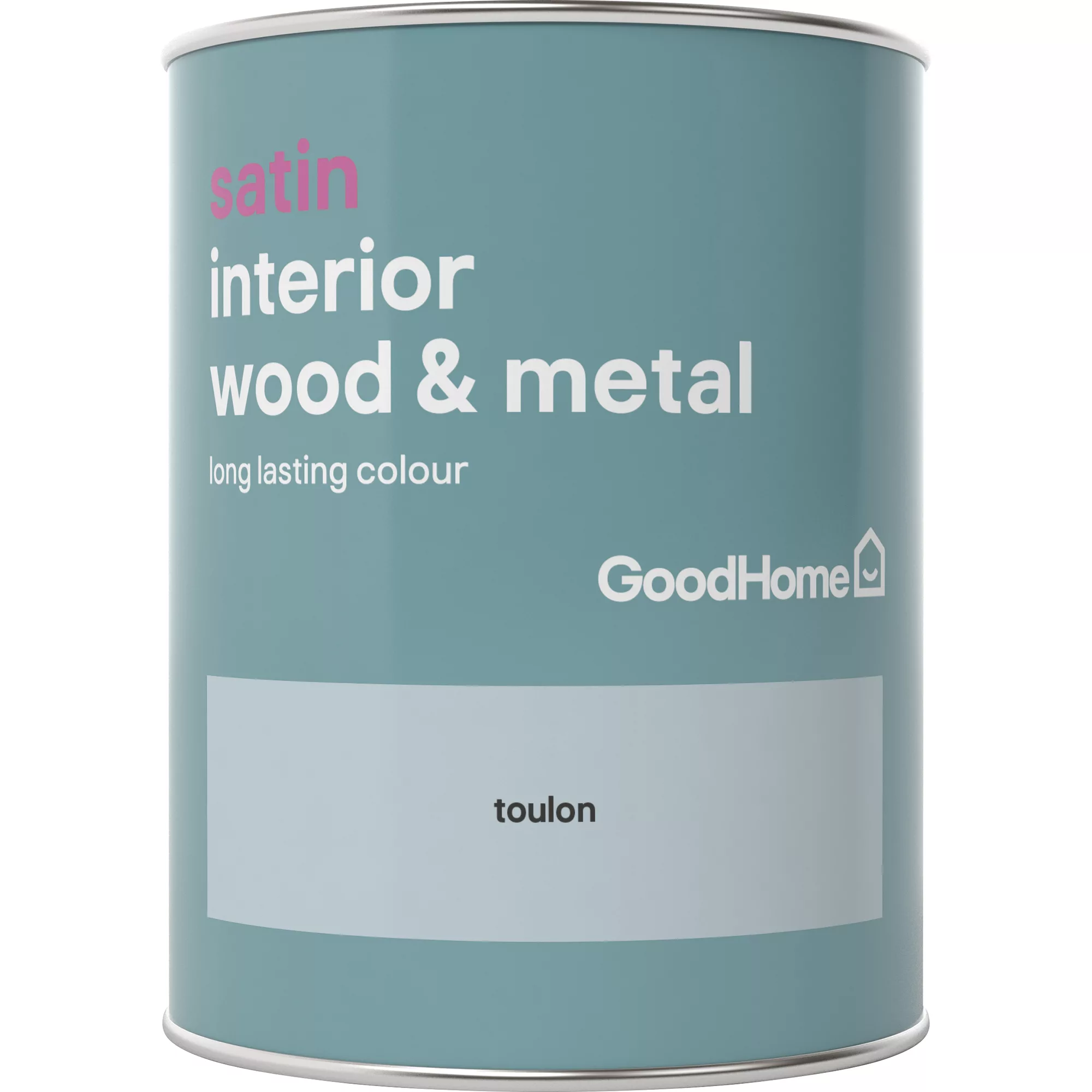 GoodHome Toulon Satin Metal & Wood Paint, 750ml 4 GoodHome Toulon Satin Metal & Wood Paint, 750ml - Image 2