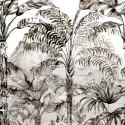 GoodHome Turman Black & White Tropical Matt Mural 11 GoodHome Turman Black & White Tropical Matt Mural -Trade Points goodhome turman black white tropical matt mural5059340411095 38c