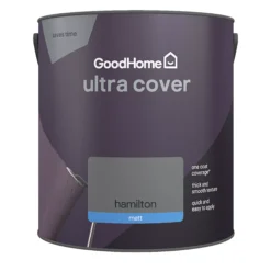 GoodHome Ultra Cover Hamilton Matt Emulsion Paint, 2.5L 12 GoodHome Ultra Cover Hamilton Matt Emulsion Paint, 2.5L -Trade Points goodhome ultra cover hamilton matt emulsion paint 2 5l5059340273686 02c