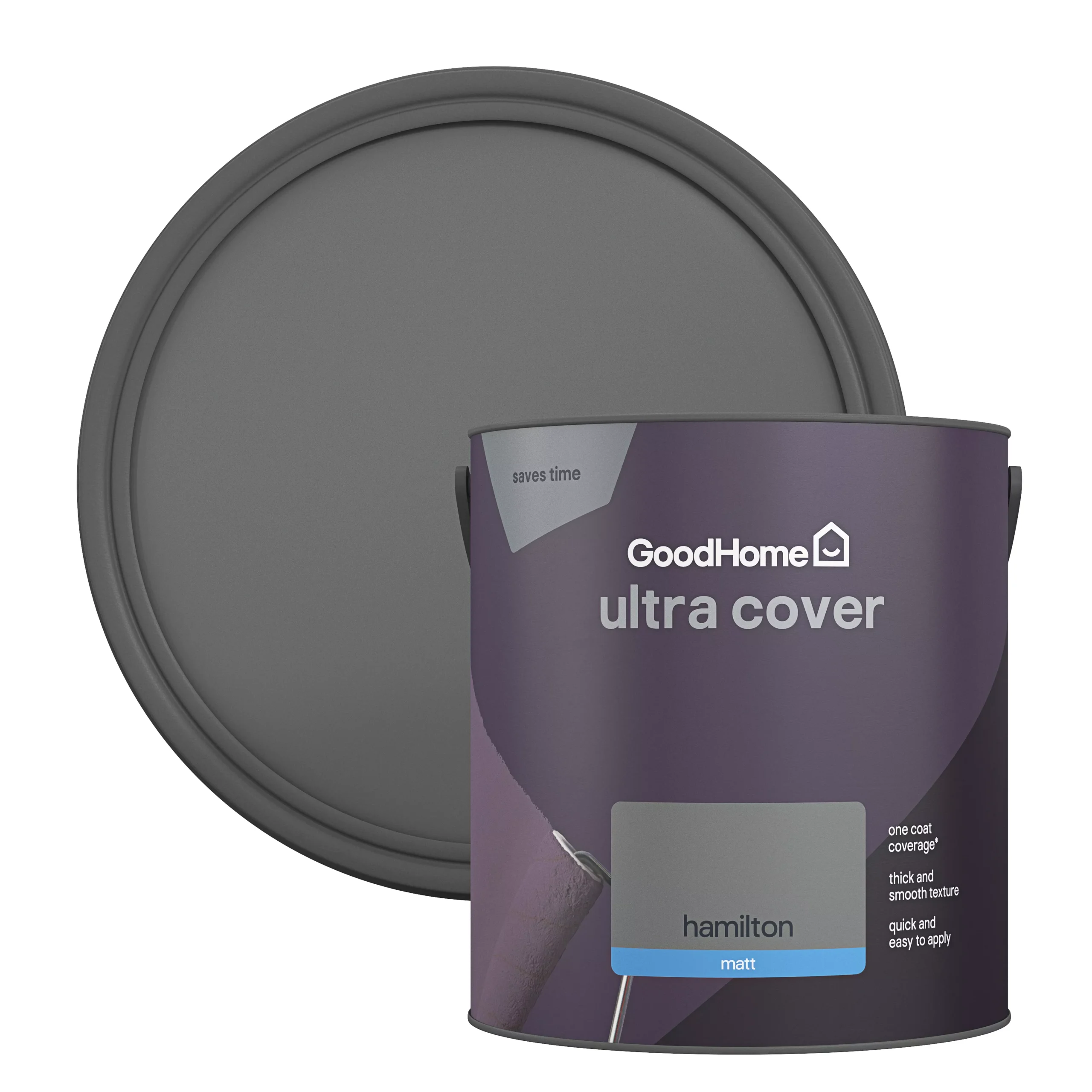 GoodHome Ultra Cover Hamilton Matt Emulsion Paint, 2.5L 3 GoodHome Ultra Cover Hamilton Matt Emulsion Paint, 2.5L