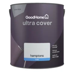 GoodHome Ultra Cover Hamptons Matt Emulsion Paint, 2.5L -Trade Points goodhome ultra cover hamptons matt emulsion paint 2 5l5059340273587 02c